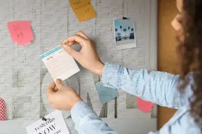 Printed Cork Memo Board Home lettering