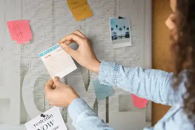 Printed Cork Memo Board Home lettering