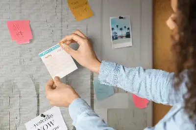 Printed Cork Memo Board Home lettering