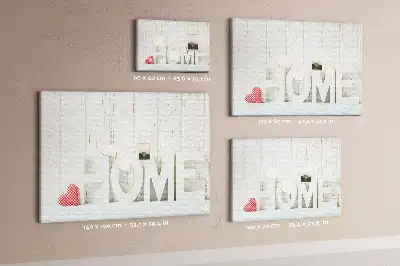 Printed Cork Memo Board with Home Lettering
