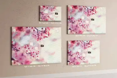 Cork memo board Spring flowers