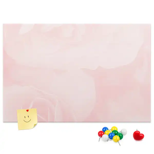 Blooming Roses Printed Cork Board