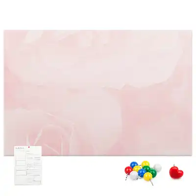 Blooming Roses Printed Cork Board