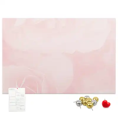 Blooming Roses Printed Cork Board
