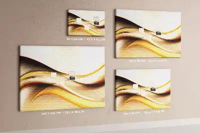 Wave Abstraction Cork Memo Board