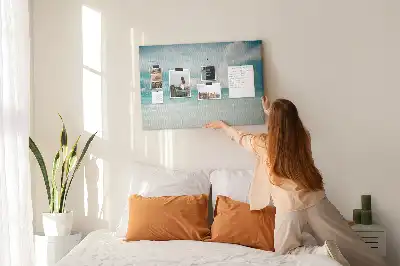 Cork memo board Sea landscape