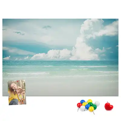 Cork memo board Sea landscape