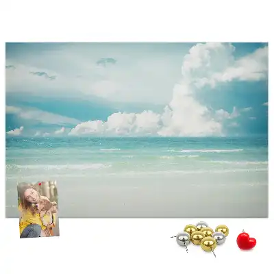 Cork memo board Sea landscape
