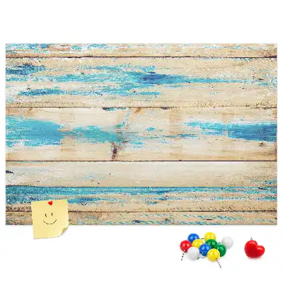 Printed Scratched Wood Cork Board