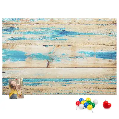 Printed Cork Board Scratched wood