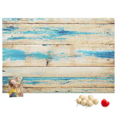 Printed Cork Board Scratched wood