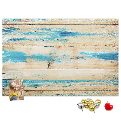Printed Scratched Wood Cork Board