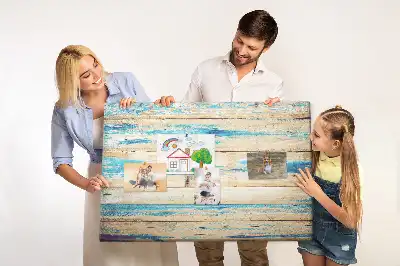 Printed Scratched Wood Cork Board