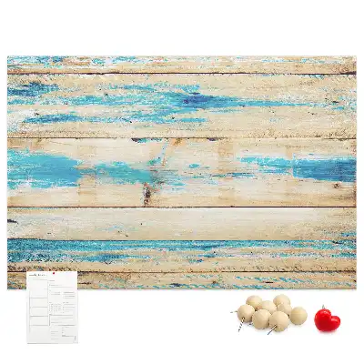 Printed Cork Board Scratched wood