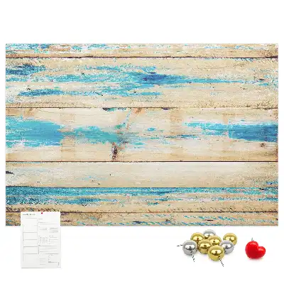 Printed Scratched Wood Cork Board