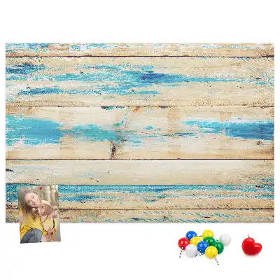 Printed Cork Board Scratched wood