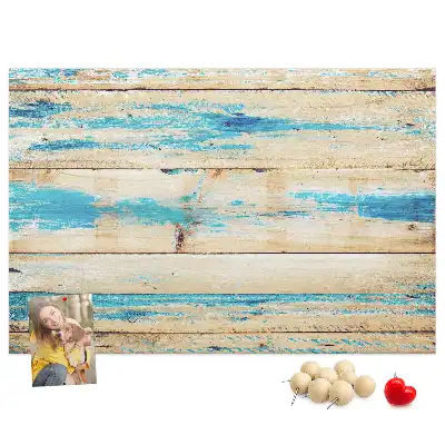 Printed Scratched Wood Cork Board