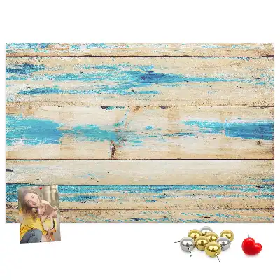 Printed Scratched Wood Cork Board