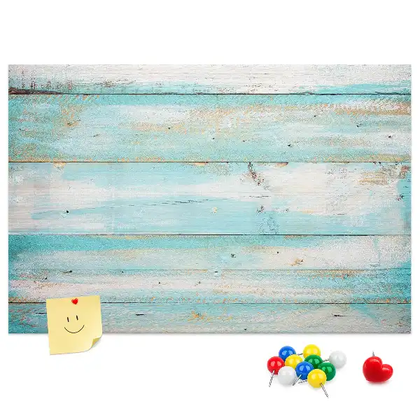 Printed Cork Memo Board Blue boards