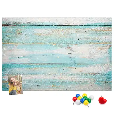 Printed Cork Memo Board Blue boards