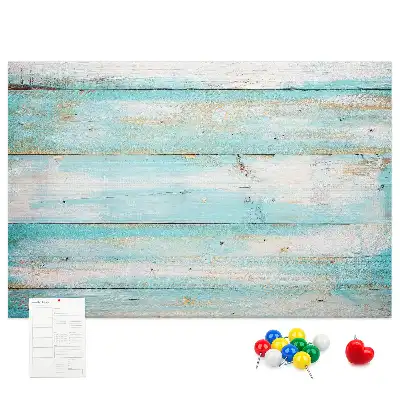 Printed Cork Memo Board Blue boards