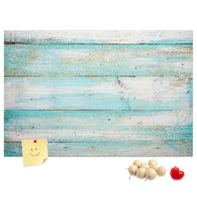 Printed Cork Memo Board Blue boards
