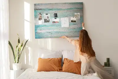 Printed Cork Memo Board Blue boards