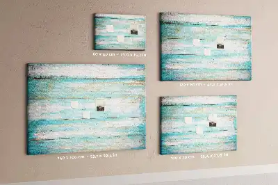 Printed Cork Memo Board Blue boards