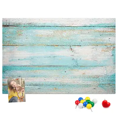 Printed Cork Memo Board Blue boards