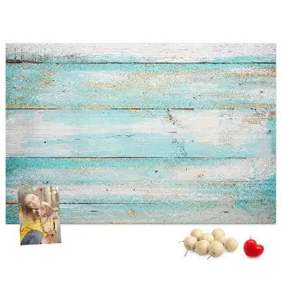 Printed Cork Memo Board Blue boards
