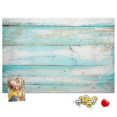 Printed Cork Memo Board Blue boards