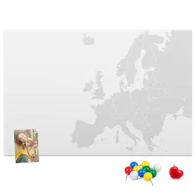 Cork memo board Map of Europe