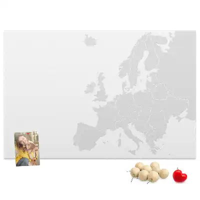 Cork memo board Map of Europe