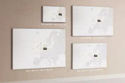 Cork memo board Map of Europe