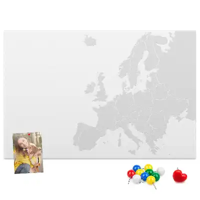 Cork memo board Map of Europe