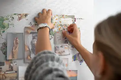 Printed Cork Board World map