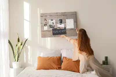 Printed Cork Memo Board You can do it! lettering