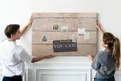 Printed Cork Memo Board You can do it! lettering