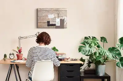 Printed Cork Memo Board You can do it! lettering