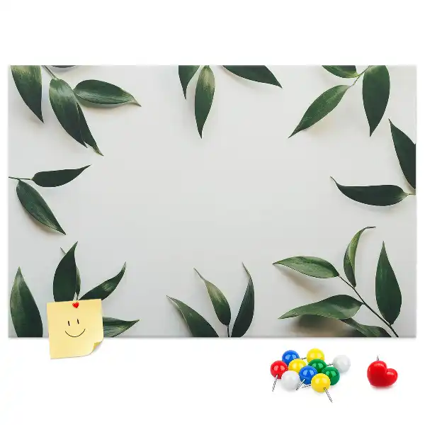 Cork Memo Board with Leaf Frame