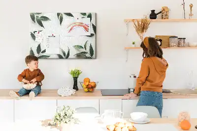 Cork Memo Board with Leaf Frame