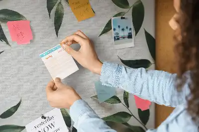 Cork Memo Board with Leaf Frame