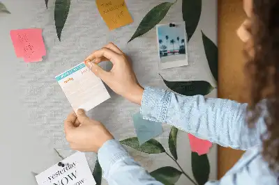 Cork Memo Board with Leaf Frame