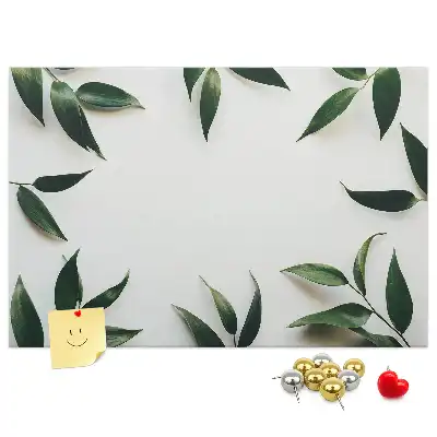 Cork Memo Board with Leaf Frame