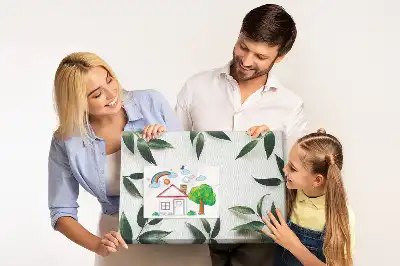 Cork Memo Board with Leaf Frame