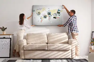 Printed Cork Memo Board with Country Names
