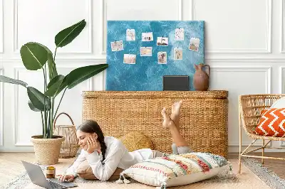 Cork memo board Sea water