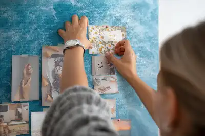 Cork memo board Sea water