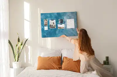 Cork memo board Sea water