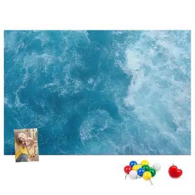 Cork memo board Sea water